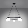 Lampa wisząca Yoli SL.1214 ring balls nad stół czarna biała