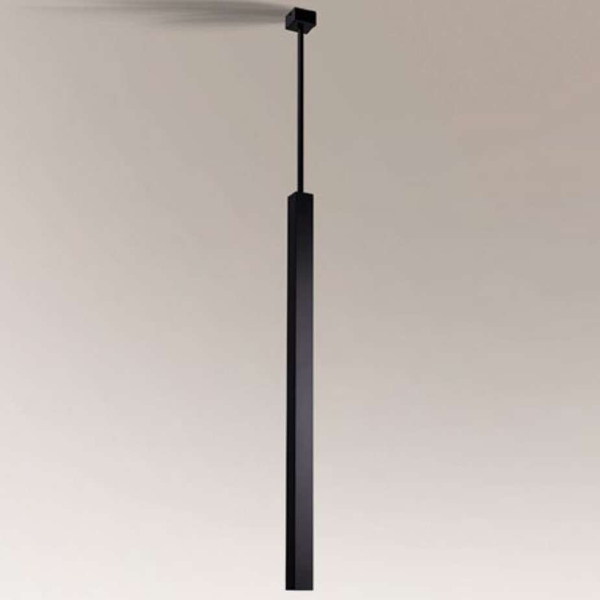 LAMPA wisząca DOHA 5701 Shilo metalowa OPRAWA okrągły ZWIS tuba czarna