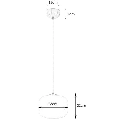 LAMPA wisząca SOBER 107919 szklana OPRAWA plisowany zwis mosiądz przydymiony