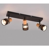 Lampa sufitowa Nandini 811700332 reflektorki regulowane drewno czarne