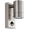 Lampa na elewację z czujnikiem ruchu Palin PIR 101351 tuba IP65 srebrna