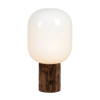 Stołowa lampka do salonu Skene 108663 Markslojd szkło biały drewniany