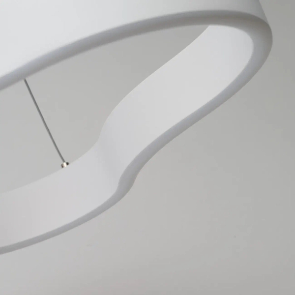Dekoracyjna lampa wisząca ściemnialna MIRABELLA LED 48W 3000K AZ6752 biała aluminiowa
