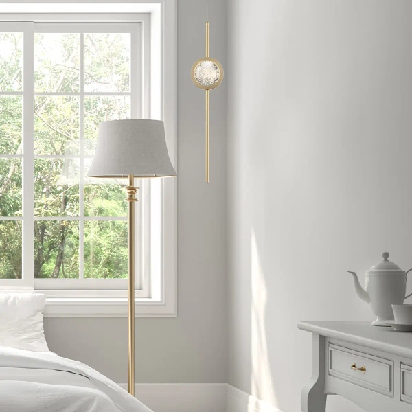 Wisząca lampa salonowa Barletta QN-BARLETTA-1P-BG LED 6W 3000K złoty