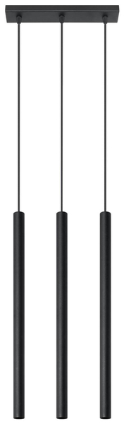 LAMPA wisząca PASTELLO SL.0470 Sollux metalowa listwa tuby sople czarne