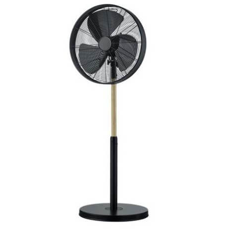 Wentylator stojący do sypialni Viking R034-32 RL Light metalowy czarny