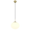 Lampa wisząca nad wyspę FOMENTO 363100108 Trio zwis bańka biały złoty outlet