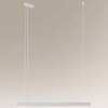 LAMPA wisząca ISASEKI 8663 Shilo metalowa OPRAWA zwis LED 16W 4000K listwa biała