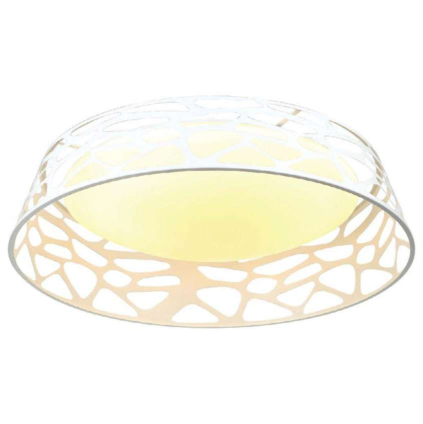 Plafon LAMPA sufitowa Forina Bianco PL Orlicki Design okrągła OPRAWA z wycięciami LED 48W 3000K biała