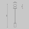 Ledowa podłogowa lampa Kyoto MOD178FL-L11W3K LED 11W 3000K biała