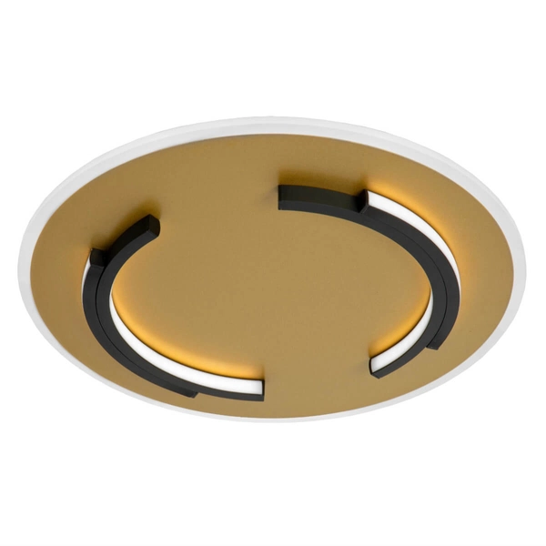 Metalowa lampa sufitowa Andreas 44113/30/02 LED 30W 2700K czarna złota