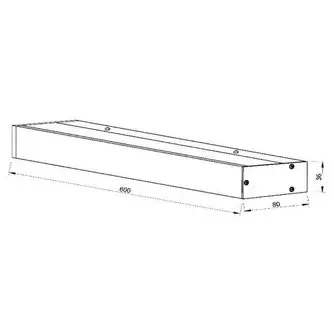 Ścienna lampa ALEXA 04210/08/30 LED 8W 3000K IP44 czarny biały