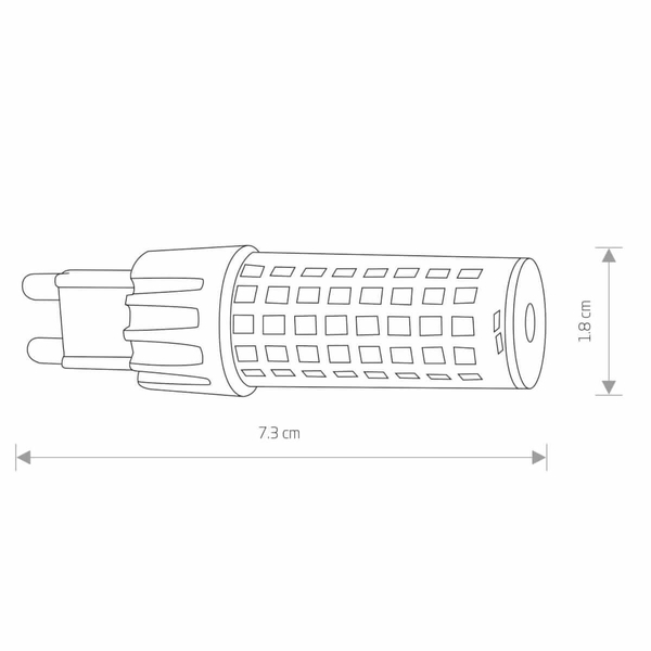 Żarówka sztyft 10933 Nowodvorski G9 LED 7W 4000K 900lm ceramiczna biała