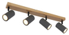 Przusufitowa lampa Robby 57911-4G z regulacją grafit drewno