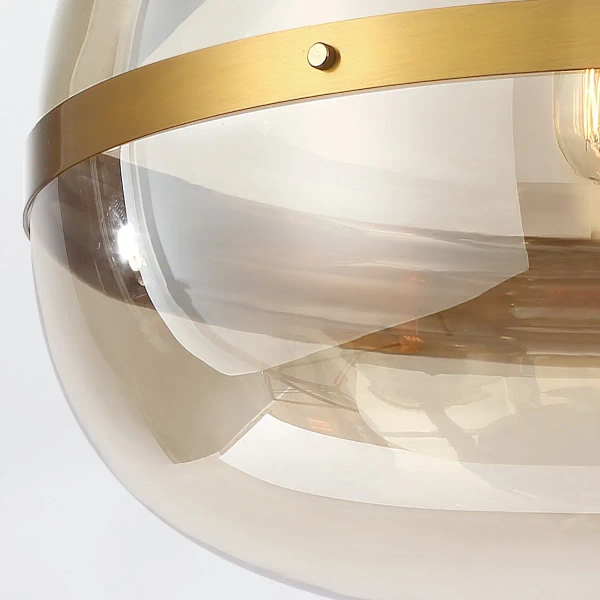 Wisząca lampa retro Nottingham QN-NOTTINGHAM-3P-AB złoty przezroczysty