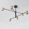 Złoty żyrandol lampa SNOW LP-731/6P GD Light Prestige salonowy metal tuba sticks