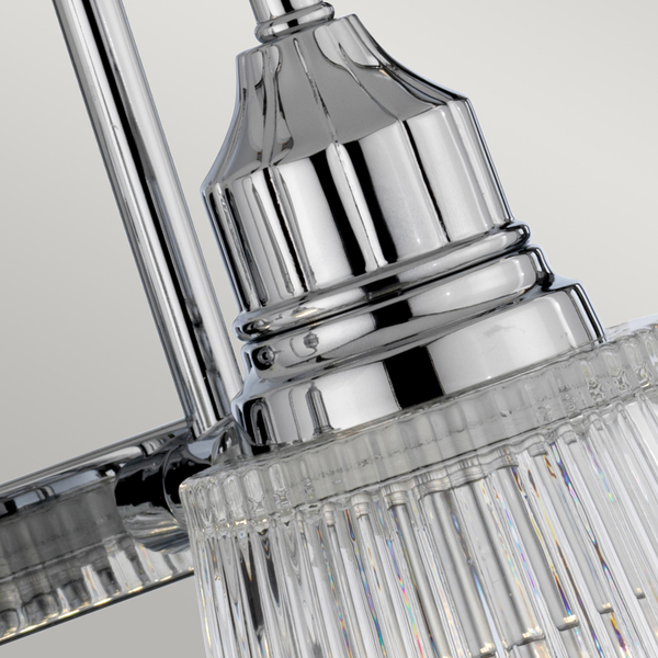 Lampa łazienkowa glamour QN-ADDISON2-BATH podwójna chrom