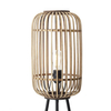 Podłogowa lampa do salonu Woodrow 93776/20 bambus beżowy czarny