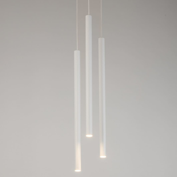 Lampa wisząca kaskadowa Sopel 33623 Sigma cylindriczne klosze biała