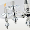 Klasyczna LAMPA wisząca VERONA P05377NI-WH Cosmolight okrągły zwis z kryształkami nikiel