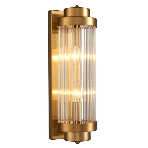 Ścienna lampa dekoracyjna STELO ST-88008-M kryształowa do przedpokoju złoty