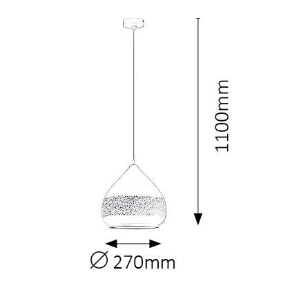 LAMPA wisząca KAIA 2279 Rabalux ażurowa OPRAWA zwis vintage biały