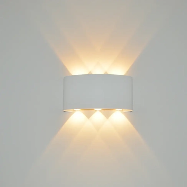 Aluminiowy kinkiet do ogrodu Ortelo OWL-6650-4-WH-3K Italux LED 2W 3000K IP54 biały