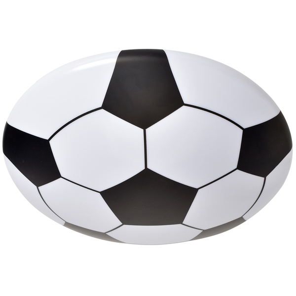 Dziecięca LAMPA sufitowa BALL ML6179 Milagro metalowa OPRAWA piłka nożna LED 18W 4000K plafon biały czarny