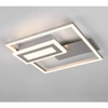 Geometryczna plafoniera Spiro R67862107 LED 22W 3000K do salonu nikiel