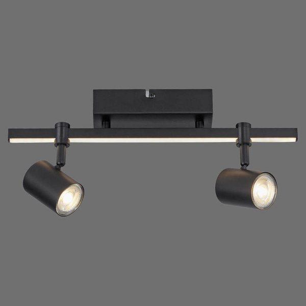 Sufitowa lampa regulowana Barik LED 14W 3000K spot 2-punktowy czarna