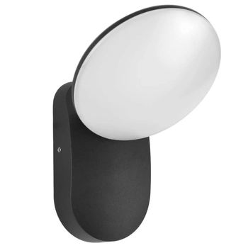 Elewacyjny kinkiet Monti OWL-6214-3K Italux LED 7W 3000K IP54 czarny biały