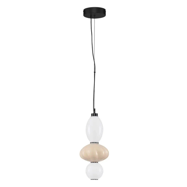 Lampa wisząca skandynawska CASURNO LE45221 LED 18W 3000K beżowa biała