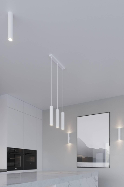 Kinkiet LAMPA ścienna SL.0326 metalowa OPRAWA tuba biała
