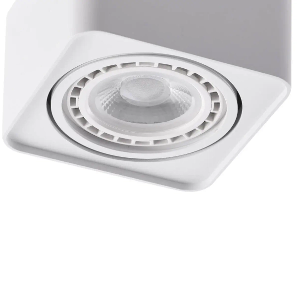 Lampa natynkowa sufitowa Paola AZ4128 cube kostka biała