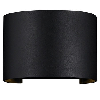 Okrągła lampa na elewację kinkiet Fulton O573WL-L6B LED 6W 3000K czarny