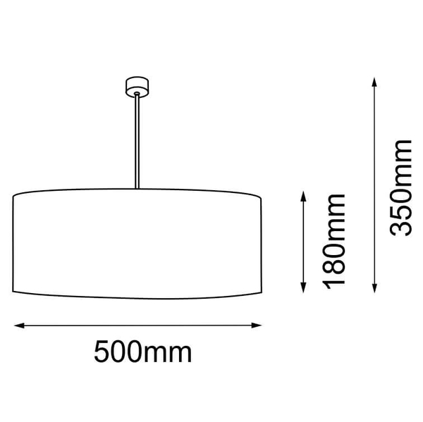 Wisząca lampa Lamego 5184 Shilo zwis owalna do kuchni czarna