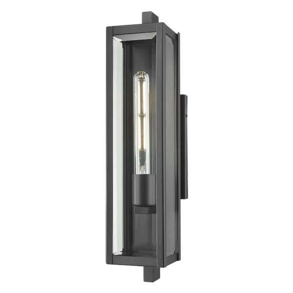 Zewnętrzna lampa naścienna Dover W01088BK IP44 czarny