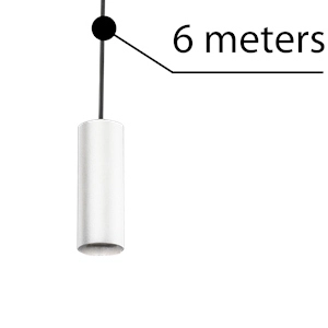 Zawiesie 6m Ziko AZ3113 Azzardo oprawa E27 na kablu biała