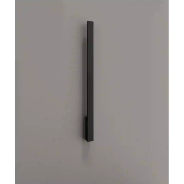 Ścienna lampa podłużna KAPRUN czarna W0459 1xLED 12W 3000K IP65 na elewację