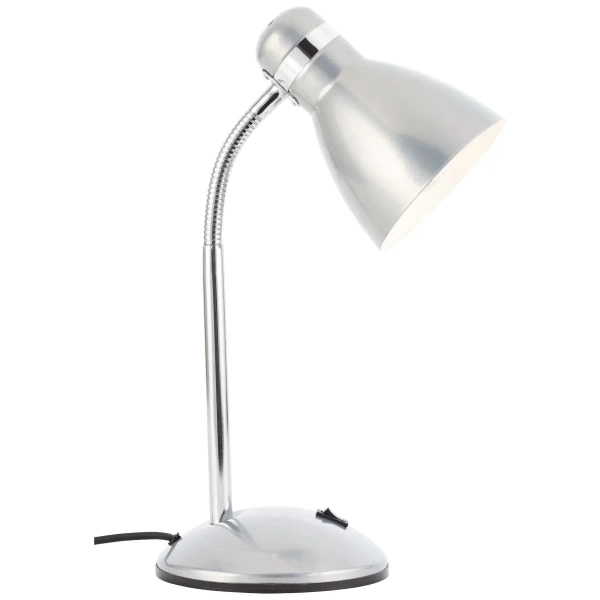 Biurkowa lampka z regulacją Allison 99063/58 na peszlu srebrny
