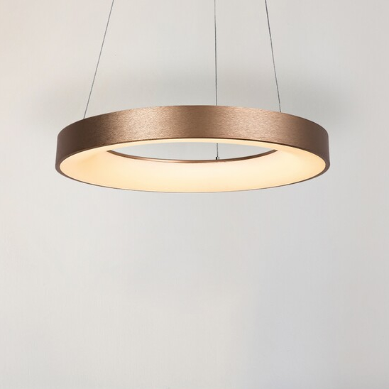 LAMPA wisząca CARMELLA 5055 Rabalux metalowa OPRAWA zwis LED 80W 4000K pierścień ring okrągły złoty