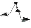 Sufitowa lampa 3-punktowa Crane P8703 Step do jadalni loft czarna