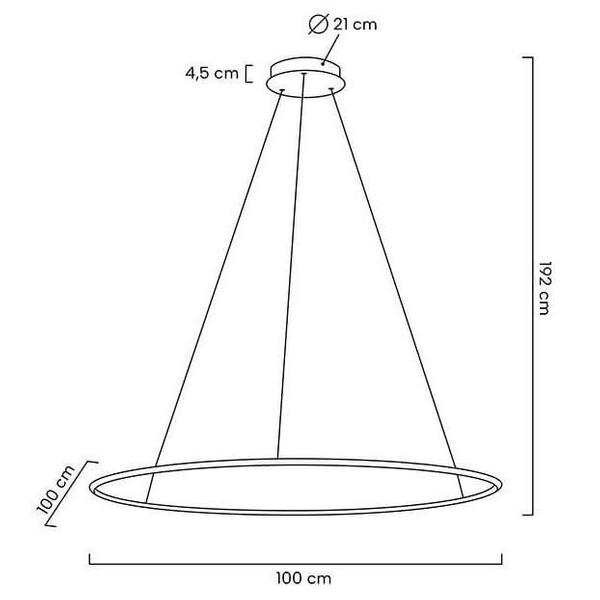 Jadalniana wisząca lampa Ring Slim MSE1501100158 Moosee LED 28W 3000K złota