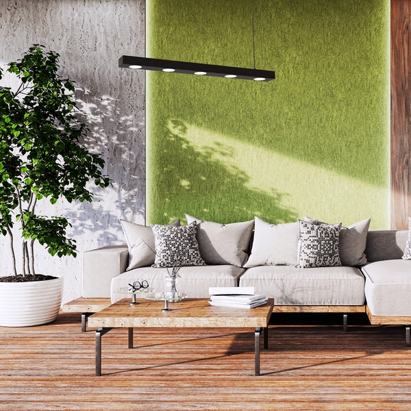 Wisząca lampa Alexander MLP8834 nad blat loft czarna