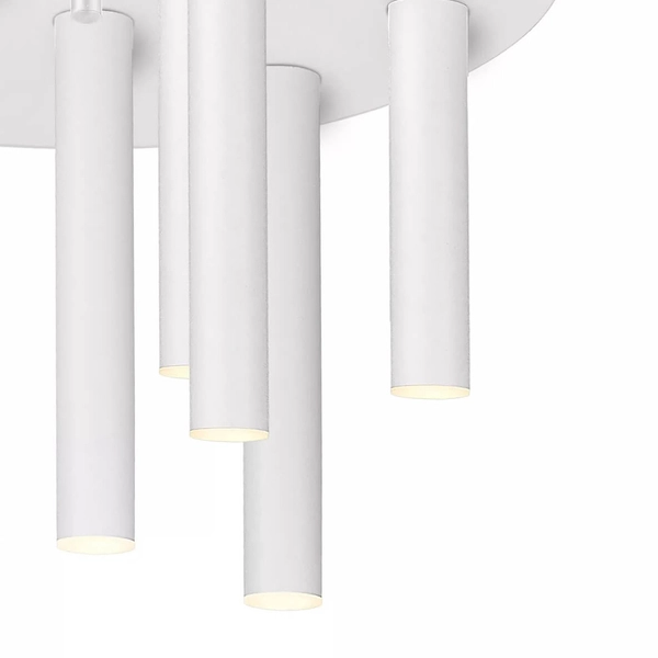 Biała lampa sufitowa Loya LED 45W 3000K metalowa do przedpokoju