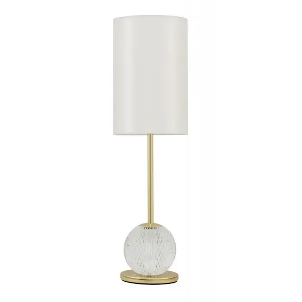 Nocna lampa tuba BRILLE LE42694 LED 13W złoty biały przezroczysty