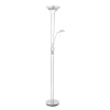 Metalowa lampa podłogowa Rome ROME-CH chrom przezroczysty