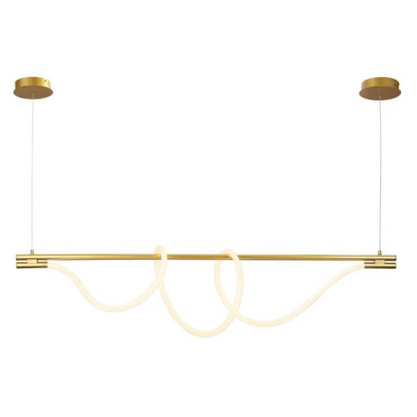Lampa wisząca nad wyspę Spirali ABR-HILTON-SG-38W LED 45W 3000K złoty