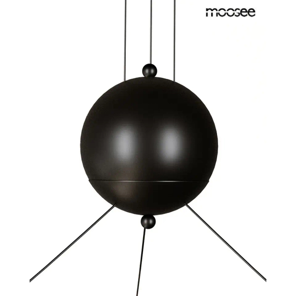 Wisząca lampa pająk OCTO czarna MSE1501100491 3xLED 30W 3000K kulista