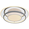 LAMPA sufitowa LEOLA 48017-60R Globo metalowa OPRAWA okrągła LED 60W 3000K - 6000K z pilotem biała